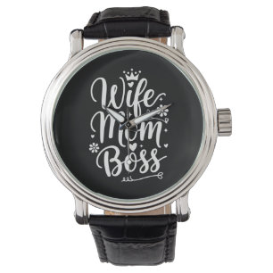 Frau Mama Chef Süßes Muttertagsgeschenk Armbanduhr