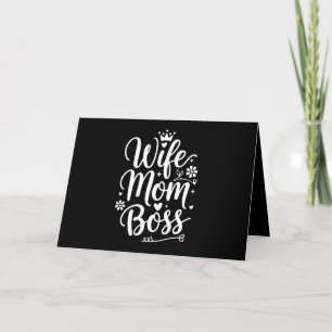 Frau Mama Chef Süßes Muttertagsgeschenk Dankeskarte