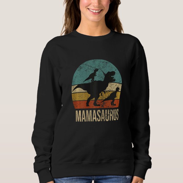 Frau Mamasaurus Rex Dinasaur Rex Mama Mother Sweatshirt (Vorderseite)