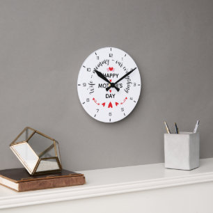 Frau Mami Unser Alles Süße Muttertagsgeschenke Runde Wanduhr