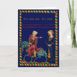 Frau, Mann, Speer: Anpassbar Feiertagskarte