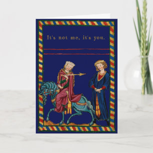 Frau, Mann, Speer: Anpassbar Feiertagskarte