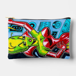 Frau Mars in der Labrador-Zubehörtasche Zubehörtasche