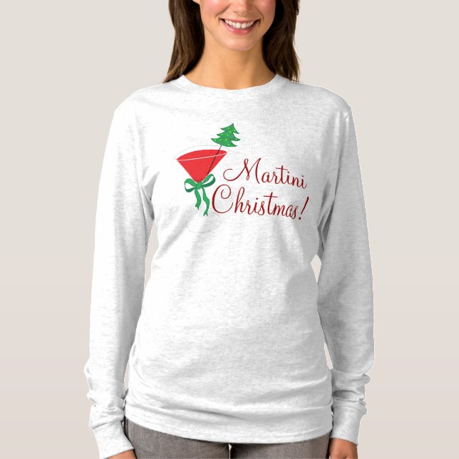 Frau Martini Weihnachtsfest Shirt (Vorderseite)