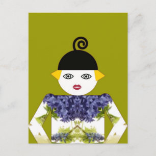 Frau Martzkin Blooming Postcard © 2012 M. Martz Postkarte