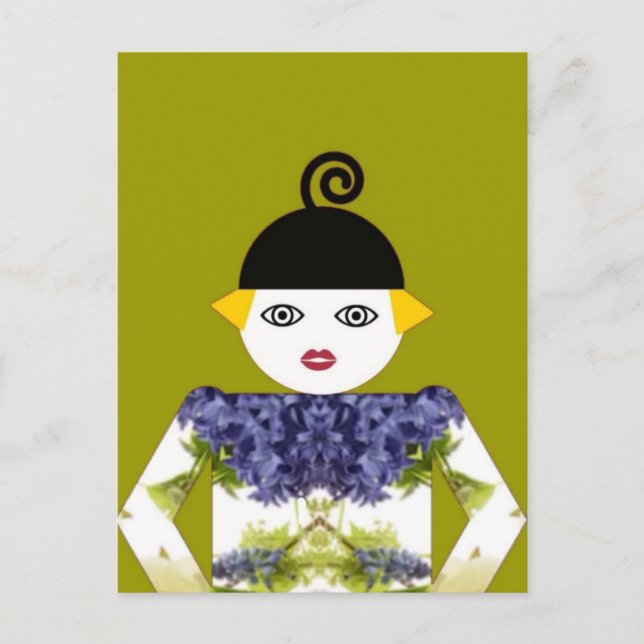 Frau Martzkin Blooming Postcard © 2012 M. Martz Postkarte (Vorderseite)