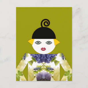 Frau Martzkin Blooming Postcard © 2012 M. Martz Postkarte