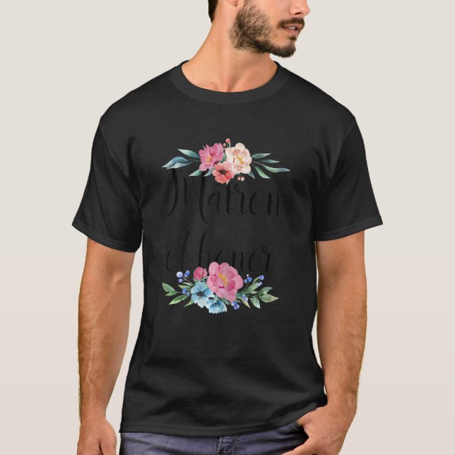 Frau Matron von Honor Bachelorette MOH aus Bri T-Shirt (Vorderseite)