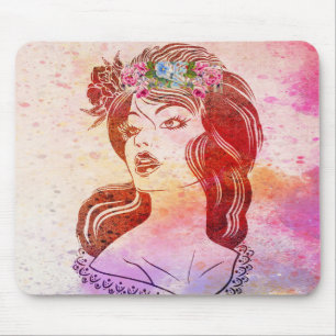 Frau Maus Pad Mousepad