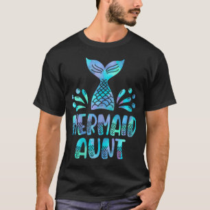 Frau Meerjungfrau-Tante des Geburtstagsmagd T-Shirt