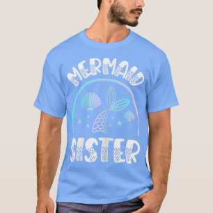 Frau Mermaid Schwester für eine Meerjungfrau T-Shirt