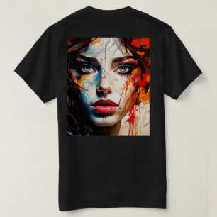Frau mit bemaltem Gesicht T-Shirt
