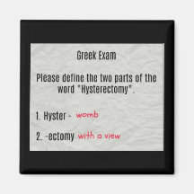 Frau mit Blick auf Hysterektomie