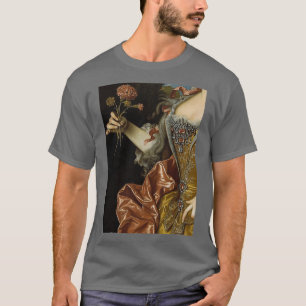 Frau mit Blume Renaissance-Gemälde 2 T-Shirt