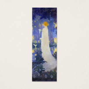 Frau mit Calla Lilies Lesezeichen