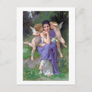 Frau mit Cupid, Bouguereau Postkarte