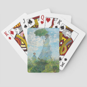 Frau mit dem Parasol Claude Monet Spielkarten