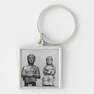 Frau mit dem Schal Schlüsselanhänger