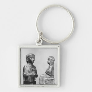 Frau mit dem Schal Schlüsselanhänger