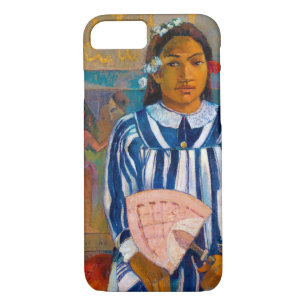 Frau mit einem Fan, Gauguin Case-Mate iPhone Hülle