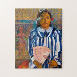 Frau mit einem Fan, Gauguin Puzzle