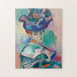 Frau mit einem Hut von Henri Matisse Puzzle