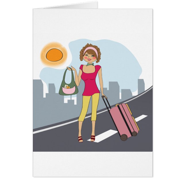 Frau mit einem Koffer (Vorne)