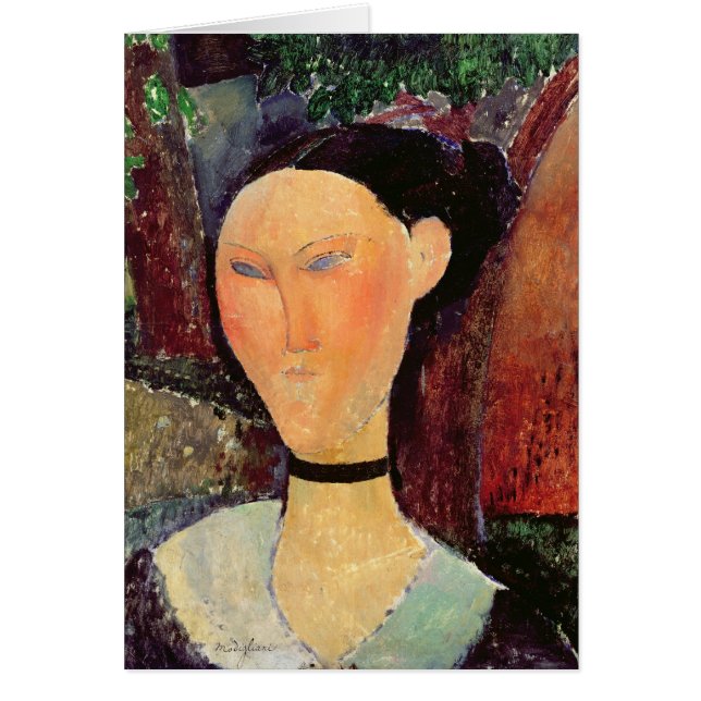 Frau mit einem SamtNeckband, c.1915 (Vorne)