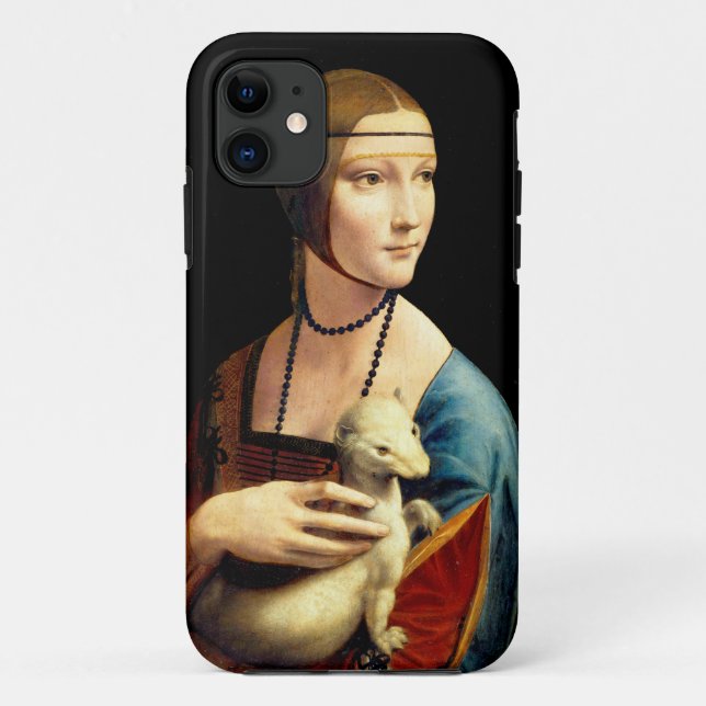 Frau mit einer Ermine von Leonardo Da Vinci Case-Mate iPhone Hülle (Rückseite)