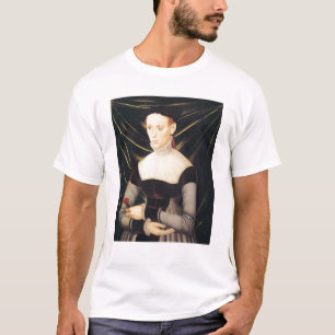 Frau mit einer Gartennelke T-Shirt