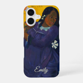 Frau mit einer Mango von Paul Gauguin – Personalis iPhone 16 Hülle