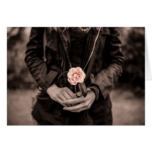 Frau mit einer rosa Kamelie (Vorderseite (Horizontal))