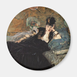 Frau mit Fans Magnet