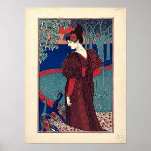 Frau mit Friedenstruppen 1897 von Louis Rhead Poster