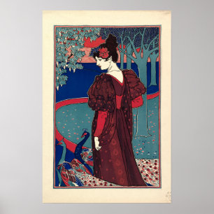 Frau mit Friedenstruppen 1897 von Louis Rhead Poster