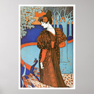 Frau mit Friedenstruppen - Louis Rhead Poster