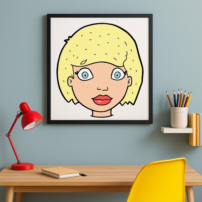 Frau mit gelbem Haar Poster (Von Creator hochgeladen)