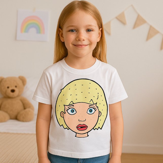 Frau mit gelbem Haar T-Shirt (Von Creator hochgeladen)
