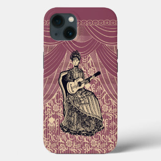 Frau mit Gitarre iPhone 13 Hülle