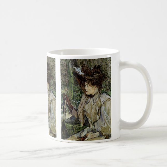 Frau mit Gloves von Toulouse-Lautrec Tasse (Rechts)