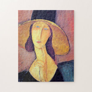 Frau mit Großhut, Modigliani Puzzle