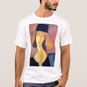 Frau mit Großhut, Modigliani T-Shirt