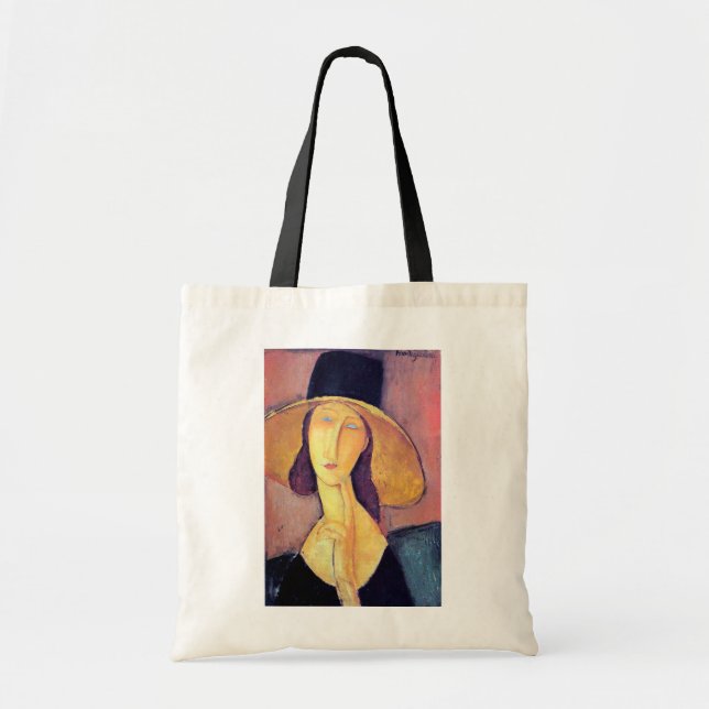 Frau mit Großhut, Modigliani Tragetasche (Vorne)