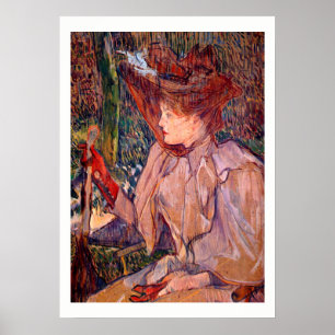 Frau mit Handschuhen #2 Poster