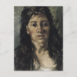 Frau mit ihrem Haar Loose Van Gogh Fine Art Postkarte