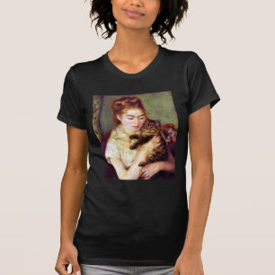 Frau mit Katze, Auguste Renoir T-Shirt