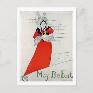 Frau mit Kitten, Henri de Toulouse-Lautrec Postkarte