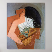 Frau mit Korb von Juan Gris
