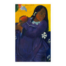 Frau mit Mango - Gauguin, 1892