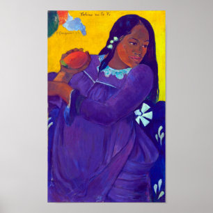 Frau mit Mango, Gauguin Poster